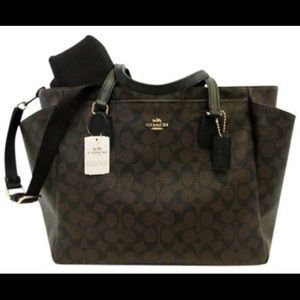 Coach signature diaper bag